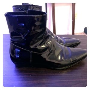 Men’s saint laurent Devon leather boots size 41